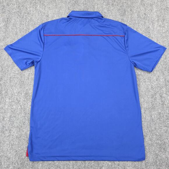 Kansas Jayhawks Shirt Mens Large Blue NCAA Basketball Polo KU Jayhawk Colosseum - Picture 3 of 15